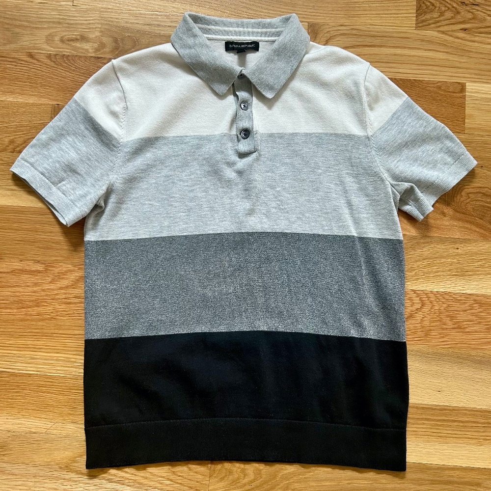 Banana Republic Knit Polo Sz M Short